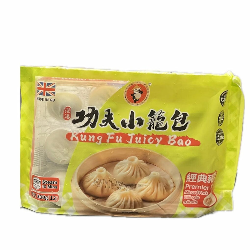 冰冻-Tiefgefroren! 功夫食品 灌汤功夫小笼包 经典猪肉 12只/ Mini Saftiges Brötchen 300g KUNG FU