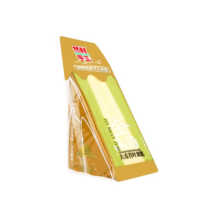 然利手工 金山角 大麦若叶蛋糕 绿茶味 95克 /Kuchen Grüntee Geschmack 95g