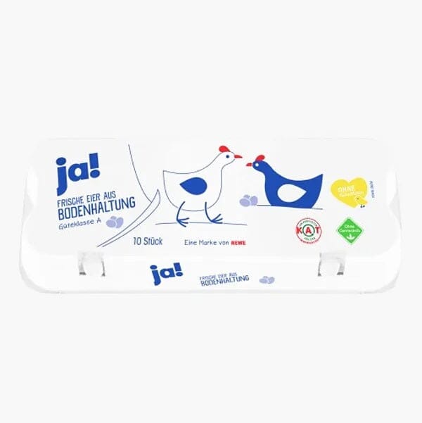新鲜鸡蛋 10个 /Frische Eier aus Bodenhaltung 10 Stück