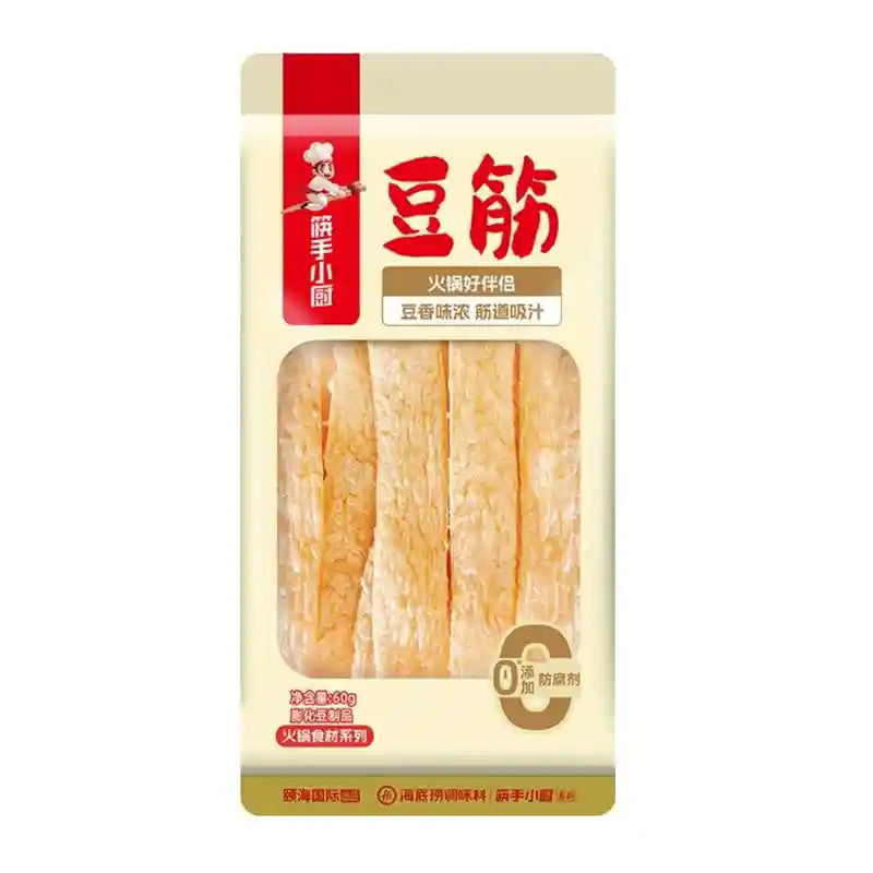 海底捞 火锅豆筋 60克 /Getrockneter Sojagluten 60g HDL
