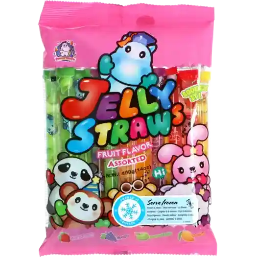 动物伙伴 果冻条 混合袋装 400克 /Jelly Tierfreunde Gelee- Strohhalme Mix 400g ABC