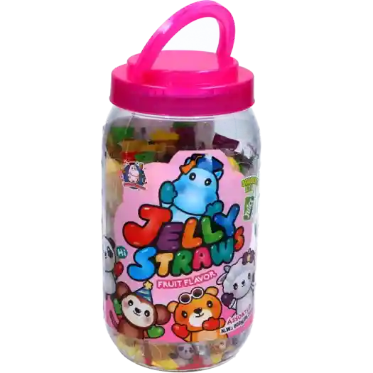 动物伙伴 果冻条 混合桶装 800克 /Jelly Tierfreunde Gelee- Strohhalme Mix 800g ABC