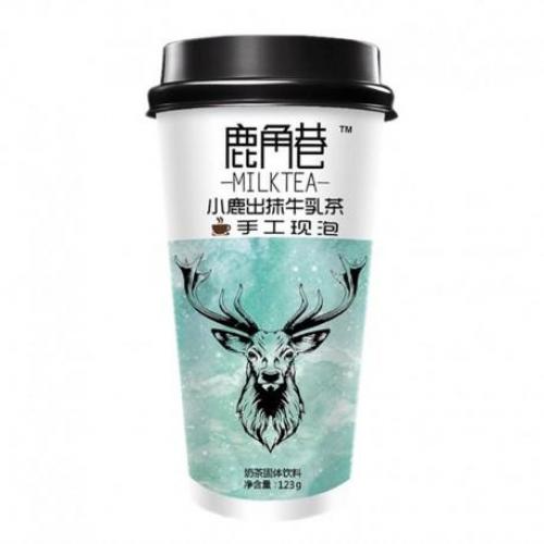 鹿角巷 小鹿出抹牛乳茶 奶茶固体饮料 123克 /Teemilch Getränk Mocha 123g LJG