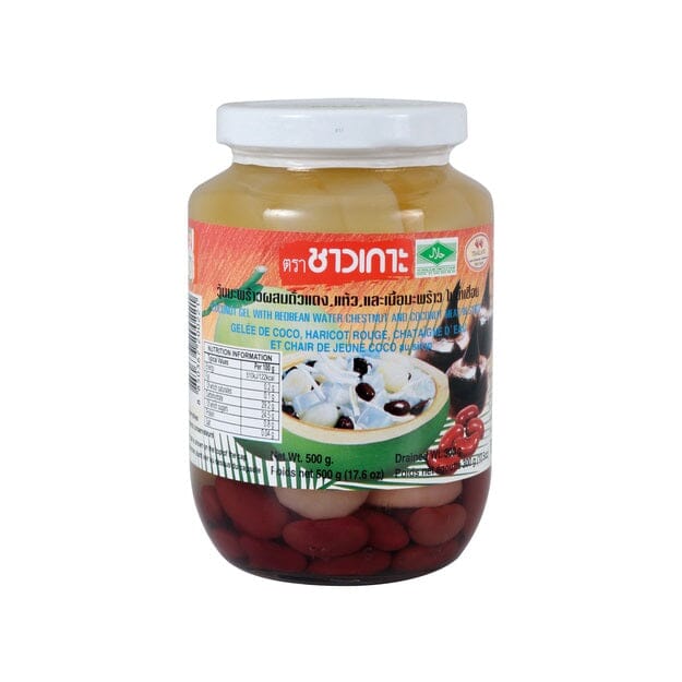 糖水 椰子肉 芸豆 马蹄 500克 /Kokosgel Kidneybohnen Wasserkastanien 500g Chaokoh