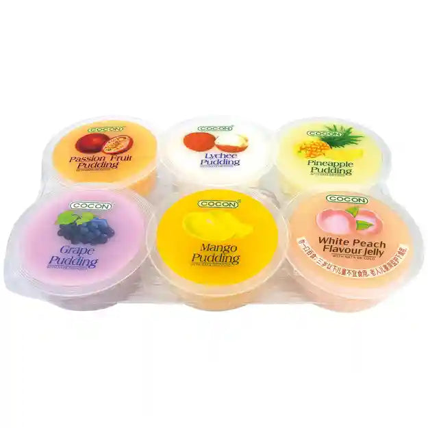 什锦果冻 6个 /Pudding Nata de Coco (Sortiment) 480g Cocon