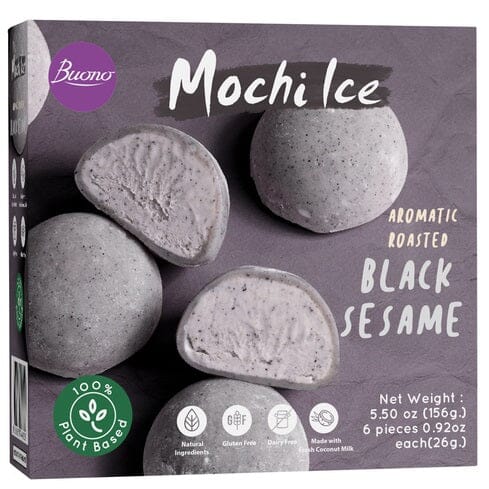 冰冻-Tiefgefroren! 麻薯冰激凌 黑芝麻 156克 /Mochi Eis Sesam 156g BUONO