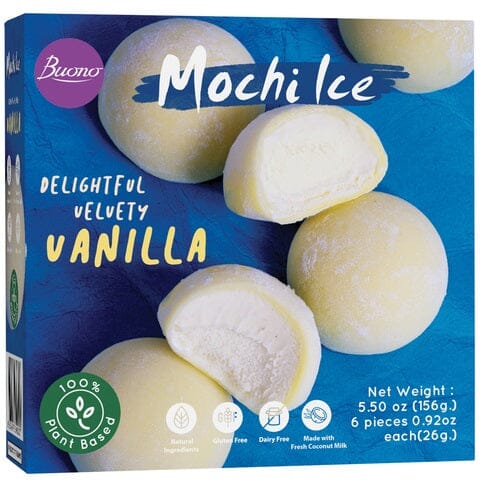 冰冻-Tiefgefroren! 麻糬冰激凌 香草 156克 /Mochi Eis Vanille 156g BUONO