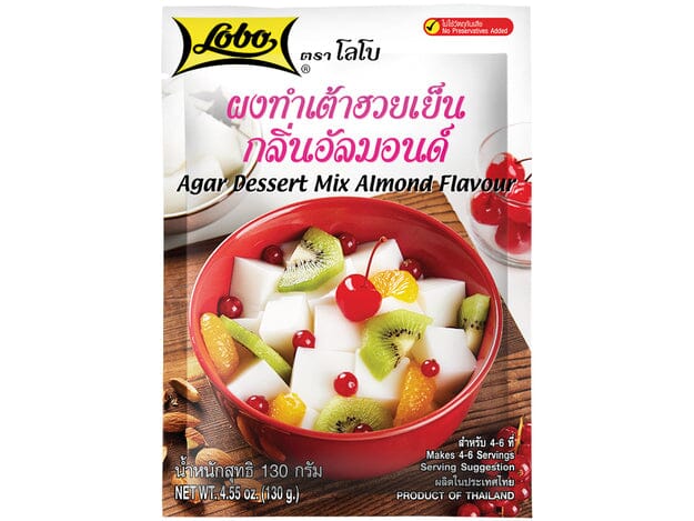 泰国 清真 杏仁味甜品增稠剂 130克 /HALAL Dessertmix Mandel Agar Btl 130g LOBO