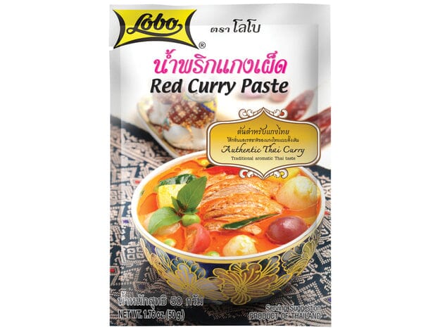 泰国 清真 红咖喱酱 50克 /HALAL Würzpaste Rot Curry Btl 50g LOBO