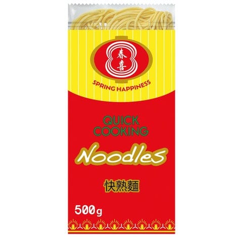快熟面 500克 /Mie-Nudeln Schnellkochnudeln ohne Ei 500g AI JIE XIN
