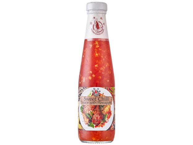 飞鹅商标 甜辣椒酱 菠萝味 295毫升 /Süße Chilisauce mit Ananas 295ml Flying Goose