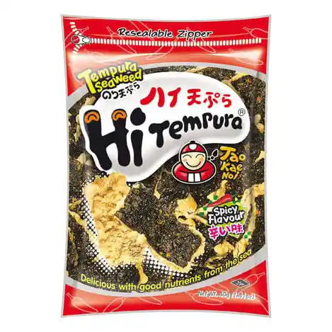 泰国 小老板天妇罗海苔 香辣味40克/ Seetangsnack würzig Scharf Paniert 40g TaoKaeNoi