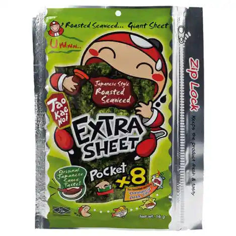 泰国 小老板大块烤紫菜 日式风味12.8克 /Seetangsnack mit Japanischer Sauce 12.8g TaoKaeNoi