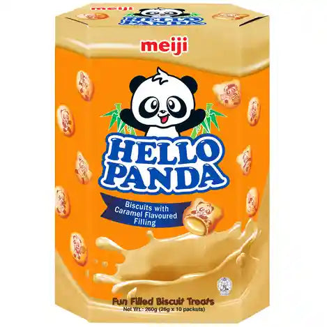 熊猫夹心饼干 焦糖 50克 /Hello Panda Keks Karamelfüllung 50g MEIJI