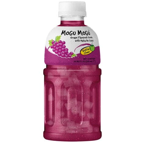 椰果饮料 葡萄味 320毫升 /Traubengetränk mit Nata de Coco 320ml MOGU MOGU