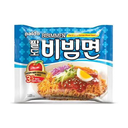 韩国八道 韩式辣味凉拌面 130克 /Instant Koreanische scharfe kalte Nudeln Bibimm 130g PALDO