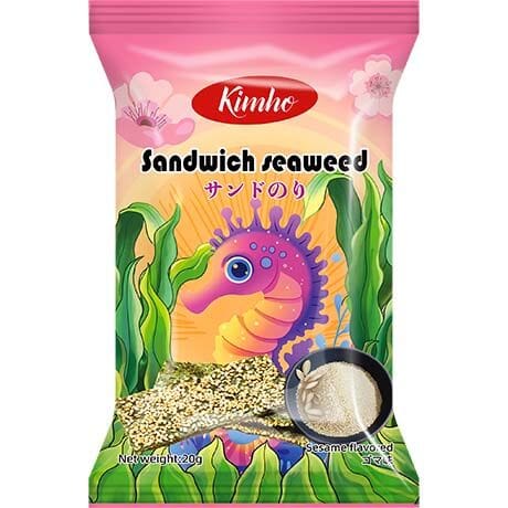 金禾 海藻芝麻三明治 20克 /Seetang Sandwich mit Sesam 20g KIMHO