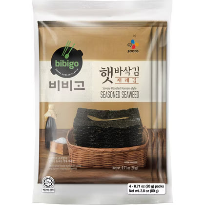 必品阁 韩国休闲烤海苔 20克 / Seetang Snack geröstet Seealgen 20g BIBIGO