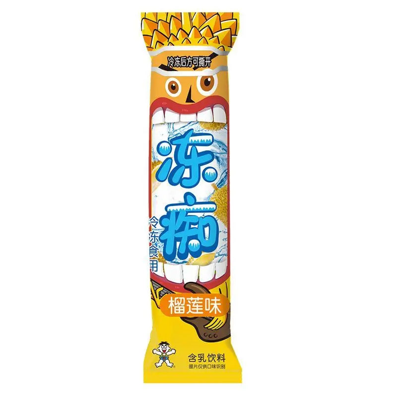 旺旺 冻痴预调乳 榴莲味 85毫升 /Vorgemischte Milchgelee mit Durian-Geschmack 85ml WANT WANT
