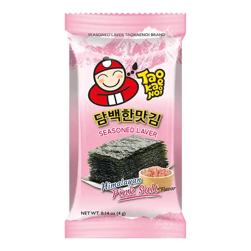 小老板 喜马拉雅粉红盐 风味海苔 4克*3 /Knuspriger Seetang Rosa Himalaya Salz 4g*3 TaoKaeNoi