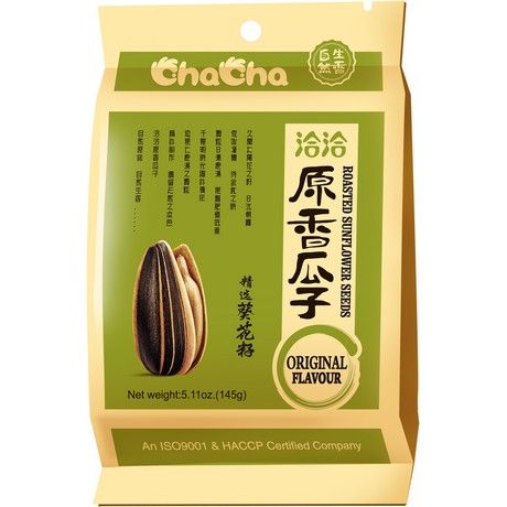 洽洽 原香瓜子 薄壳型 145克 /Geröstete Sonnenblumenkerne Original 145g CHACHA