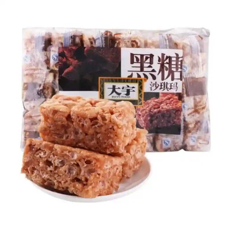 大宇 黑糖沙琪玛 408克 /Dessert Weichmehlkuchen brauner Zucker Sachima 408g Daewoo