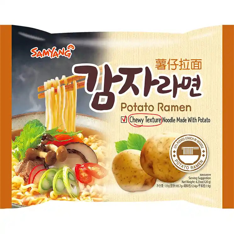韩国三养 薯仔拉面 120克 /Instantnudeln Potato Ramen 120g SAMYANG