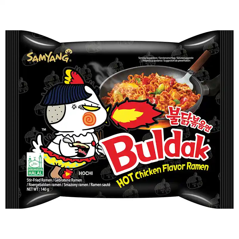 韩国三养 火鸡面 辣鸡肉味 140克 /Hot Chicken Ramen Hühnfleischgemack 140g SAMYANG