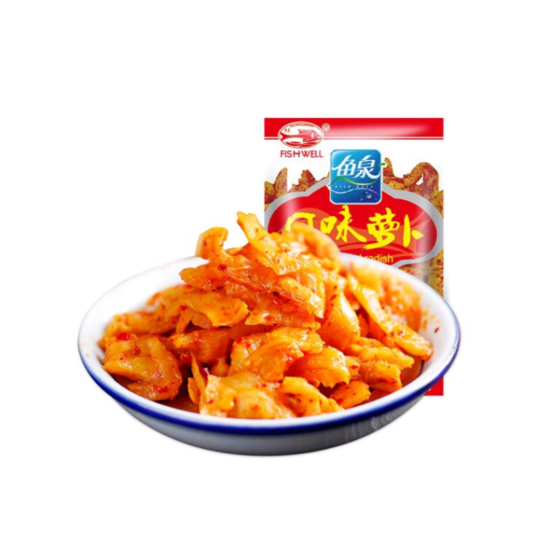 鱼泉 风味萝卜 香辣味 80克/Eingelegte Rettich scharf 80g FISHWELL