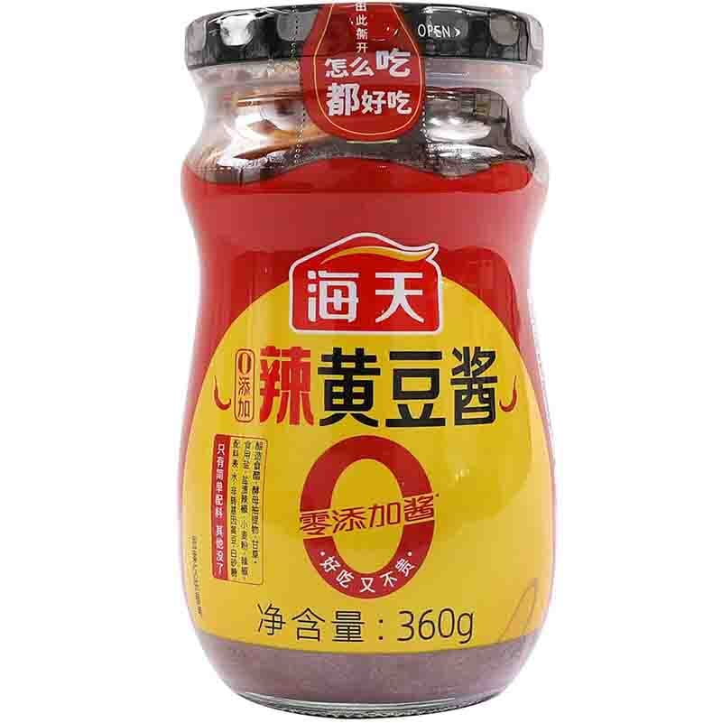 海天 0添加 辣黄豆酱 360克 /Sojabohnenpaste scharf 360g HADAY