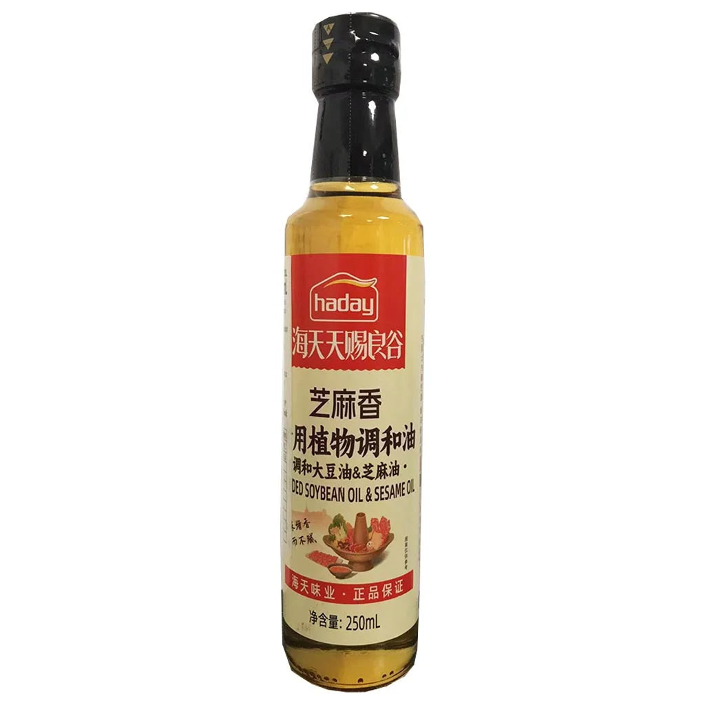 海天 芝麻香 食用植物调和油 250毫升 /Gemischtes Sojaöl und Sesamöl 250ml HADAY