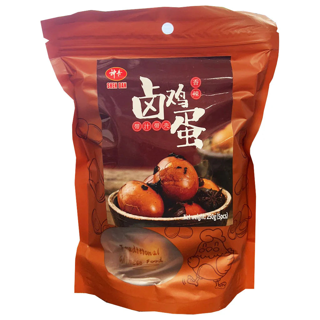 神丹 香辣茶叶蛋 带汁 5粒装 550克 /Tee Eier scharf essfertig 5 Stk. 550g SHENDAN