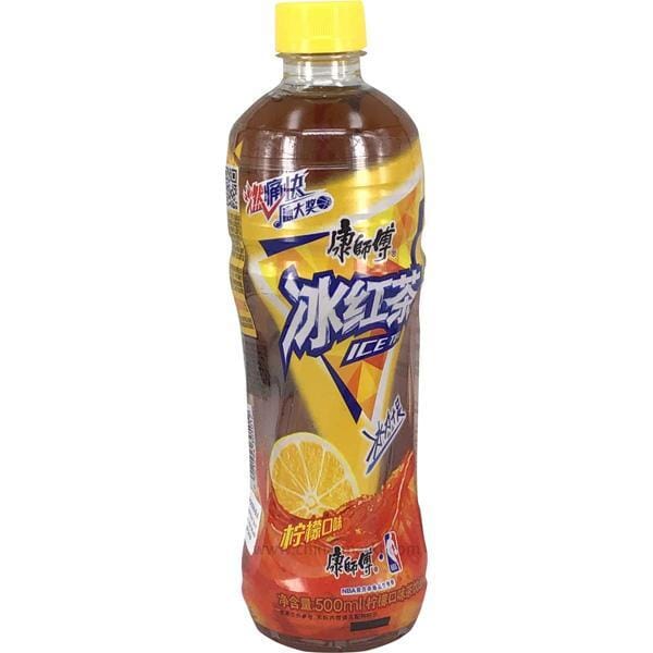 康师傅 冰红茶 柠檬口味 500毫升 / Schwarzertee Getränk 500ml MASTER KUNG