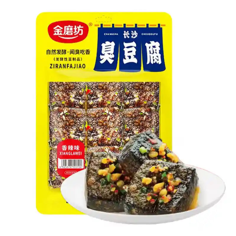金磨坊 长沙臭豆腐 香辣味 80克 /Changsha gebratener Stinktofu scharf 80g JMF