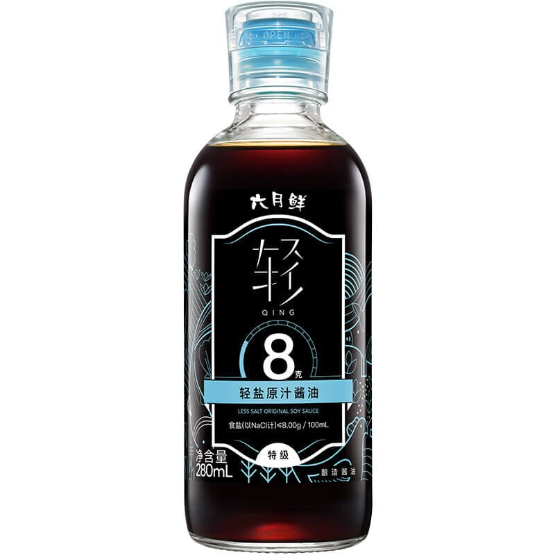 欣和 六月鲜 轻盐原汁酱油 280毫升 /Salzreduzierte Sojasauce 42% weniger Salz 280ml SHINHO