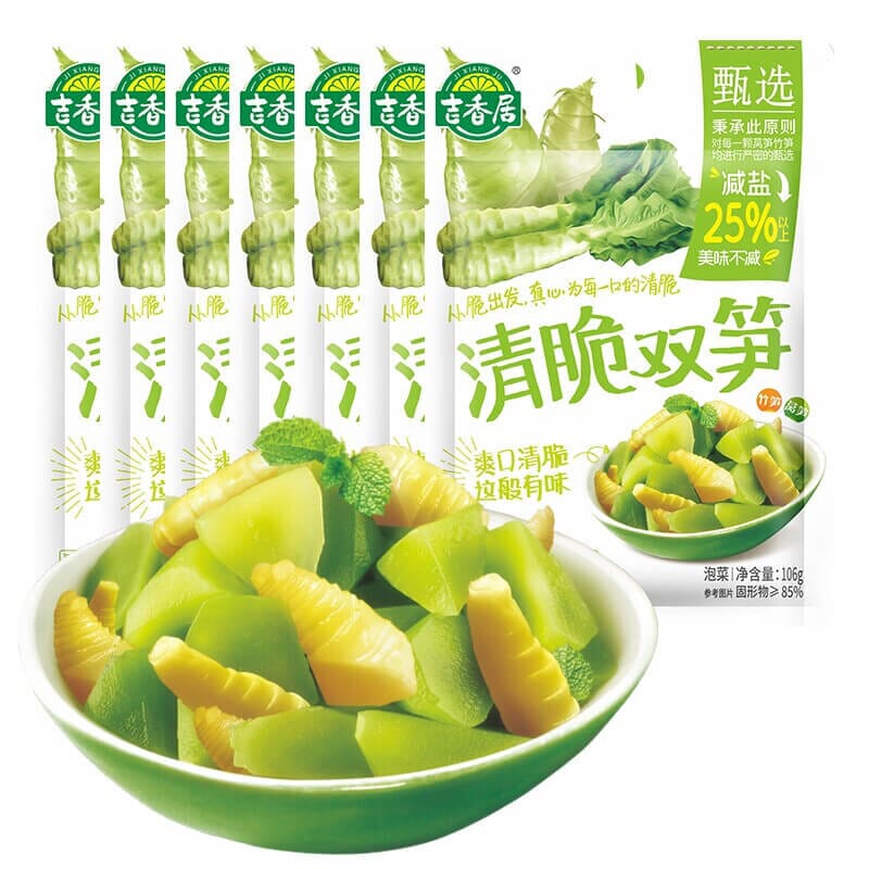 吉香居 清脆双笋 106克 /Spargelsalat und Bambussprossen 106g JIXIANGJU