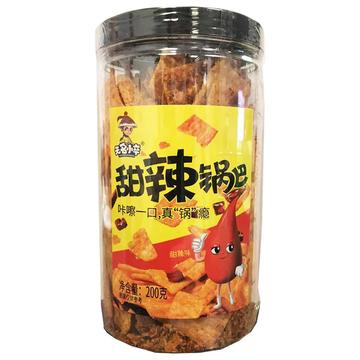 无名小卒 脆锅巴 甜辣味 200克 / Knuspriger Reiscracker süß scharf 200g WMXZ
