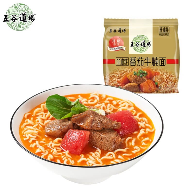 五谷道场 西红柿鸡蛋面 五连包 98克*5 /Instantnudeln mit Ei und Tomaten 98g*5 THECEREALWAY