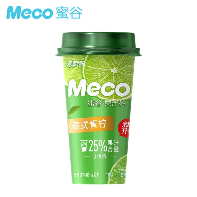 蜜谷 果汁茶 泰式青柠 400毫升 /Fruchtsaft Teegetränk Thailändische‑ Limette‑ Geschmack 400ml MECO