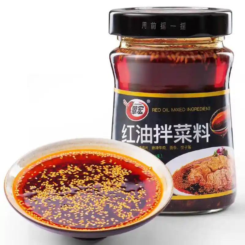 翠宏 红油拌菜料 200克 /Rotes Chiliöl für kalte Gerichte 200g CUIHONG