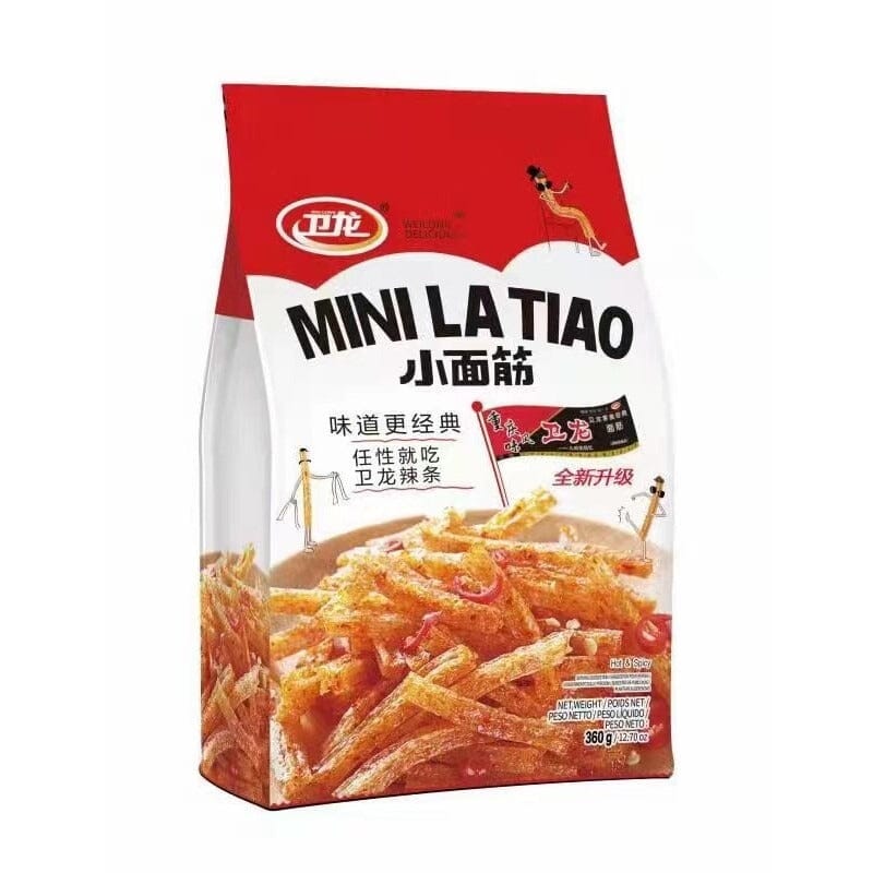 卫龙 小面筋 香辣味 360克 /Gluten Streifen scharf MINI LATIAO 360g WEILONG