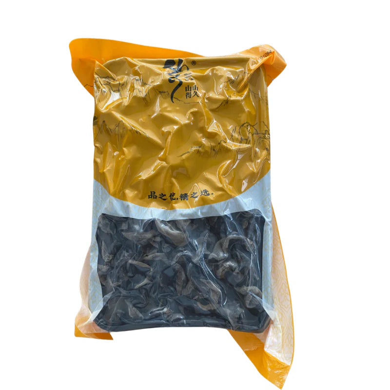 山山得久 黑木耳 300克 /Getrocknete Judasohr Schwarze Pilz Mu Err 300g SSDJ