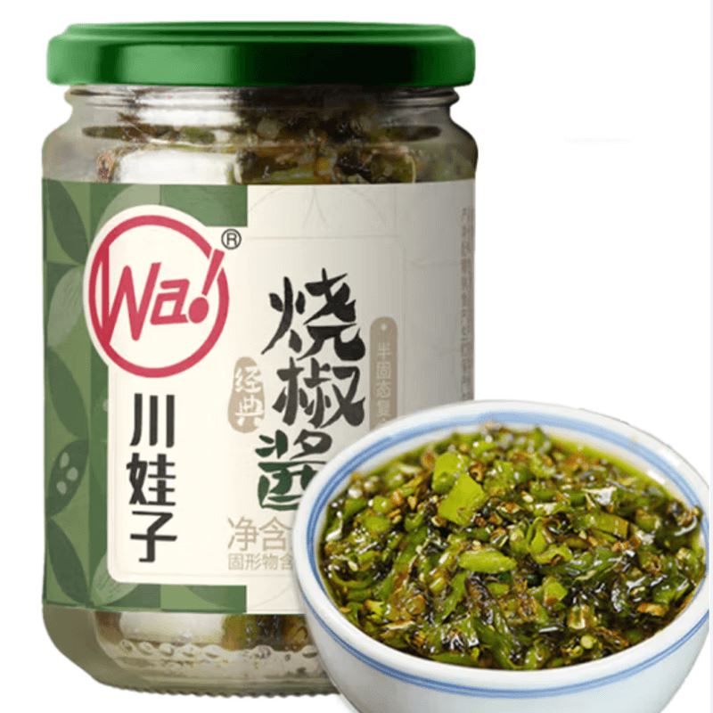 川娃子 烧椒酱(瓶) 230克 /Gegrillt Paprikasauce 230g CHUANWAZI