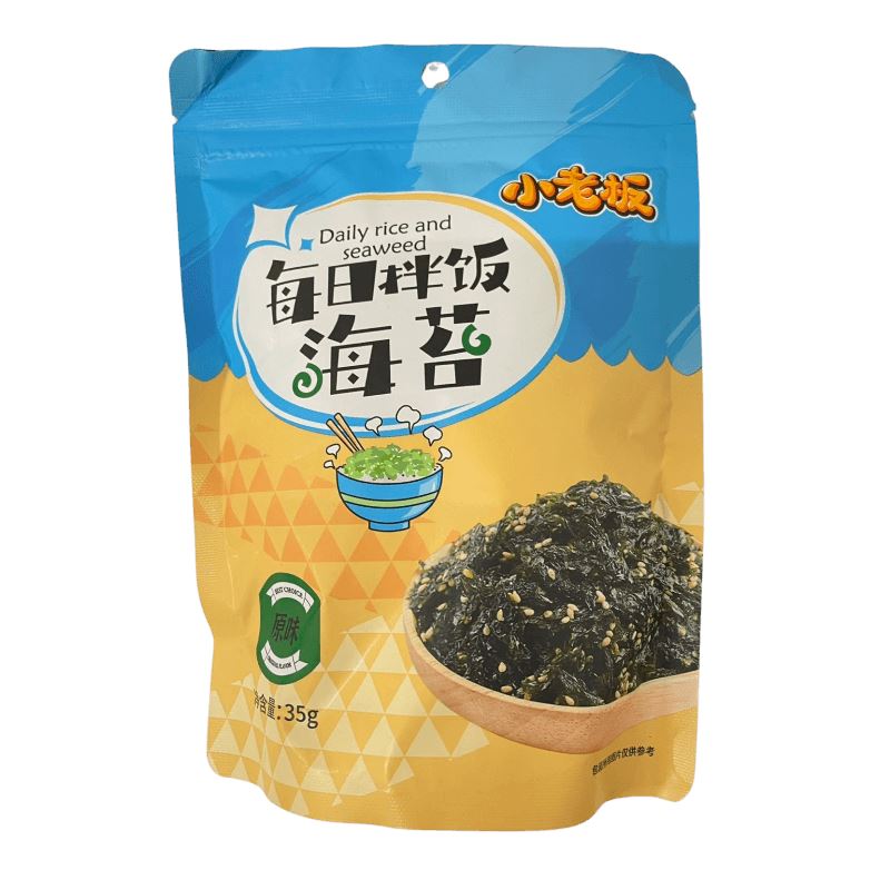 小老板 每日拌饭海苔 原味 35克 / Gerosteter Seetang für Reis Original Geschmack 35g TAOKAENOI