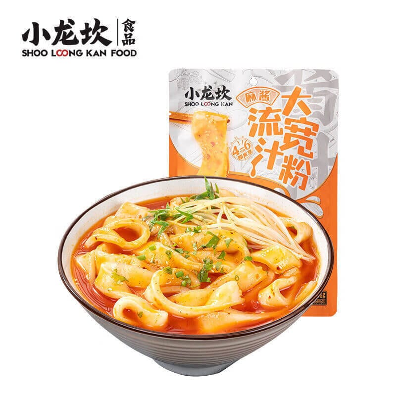 小龙坎 麻酱流汁大宽粉 266克 /Instant breite Nudeln mit Sesampastegeschmack 266g SHOOLOONGKAN