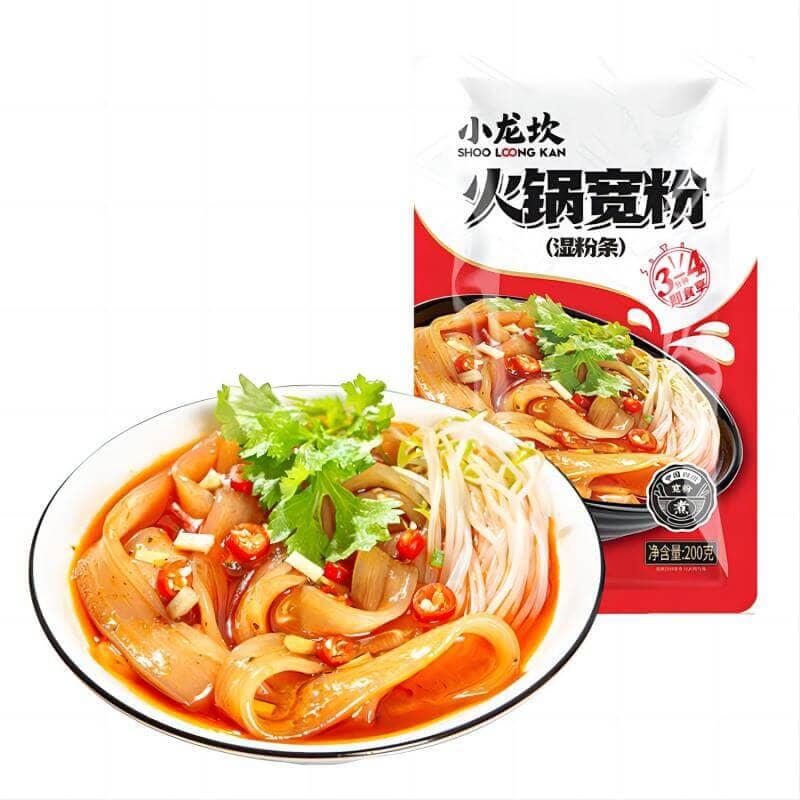 小龙坎 火锅宽粉 (湿粉条) 200克 /breiten frisch Nudeln für Feuertopf 200g SHOOLOONGKAN