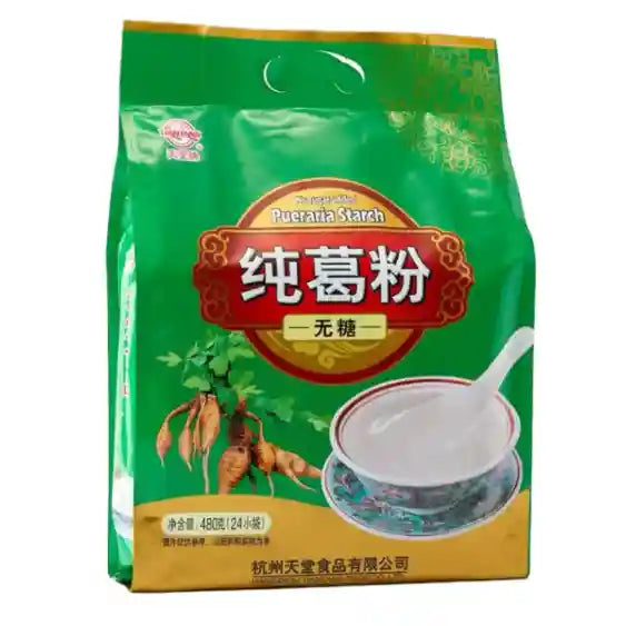 天堂牌 无糖纯葛粉 葛根粉 24小包 /Zuckerfreies Kudzu Pulver 480g TianTang