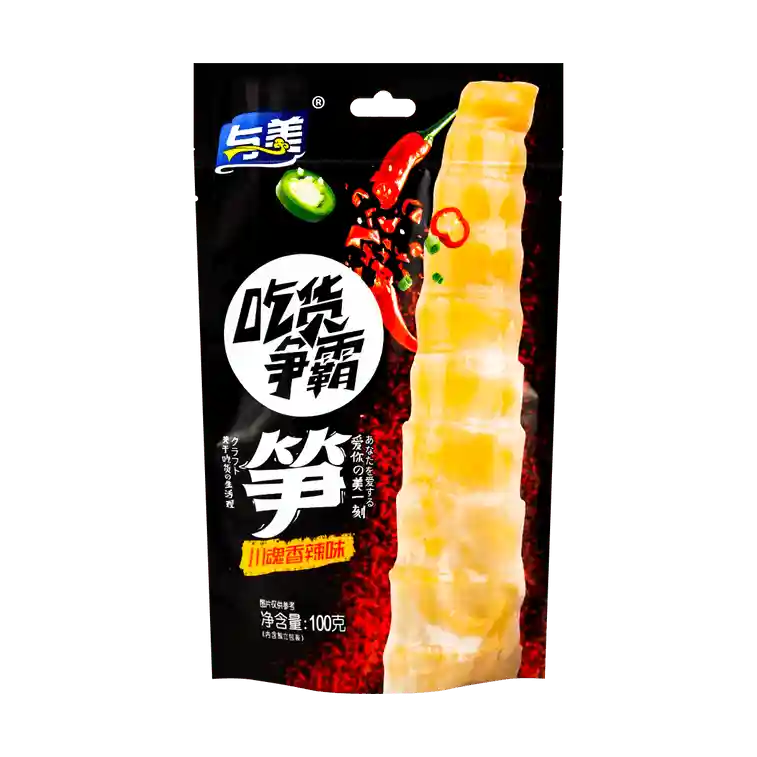 与美 吃货争霸 川魂香辣笋 100克 /Sichuan- scharfe Bambussprossen 100g YuMei