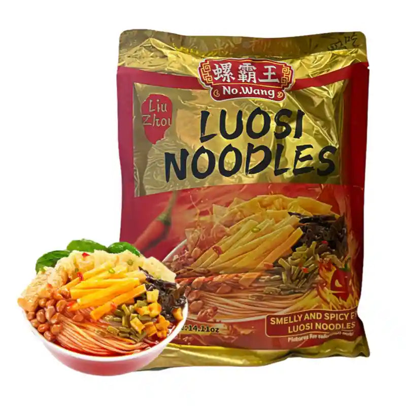 螺霸王 柳州螺蛳粉 加辣加臭 400克 /Reisnudeln mit Schneckensuppe extra scharf 400g LBW