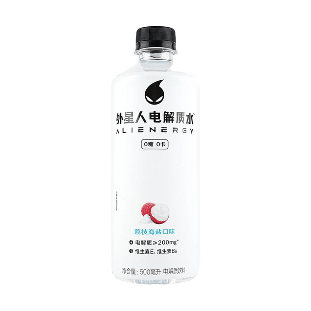 元气森林 外星人电解质水 荔枝海盐 600毫升 /Elektrolytgetränke Litschi- Salz- Geschmack 600ml Genki Forest
